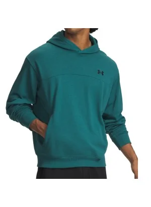 Under Armour Felpa Cappuccio Rival Lightweight Blu Verde