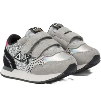 Sun68 Scarpe Girl's Ally Glitter First Step Grigio Argento | Sun68 | 