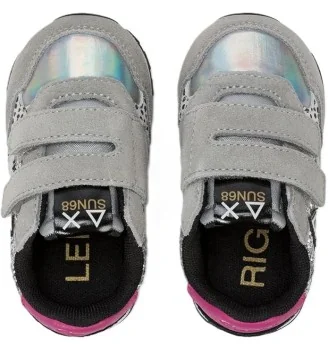 Sun68 Scarpe Girl's Ally Glitter First Step Grigio Argento | Sun68 | 