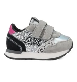 Sun68 Scarpe Girl's Ally Glitter First Step Grigio Argento Z45412F 44