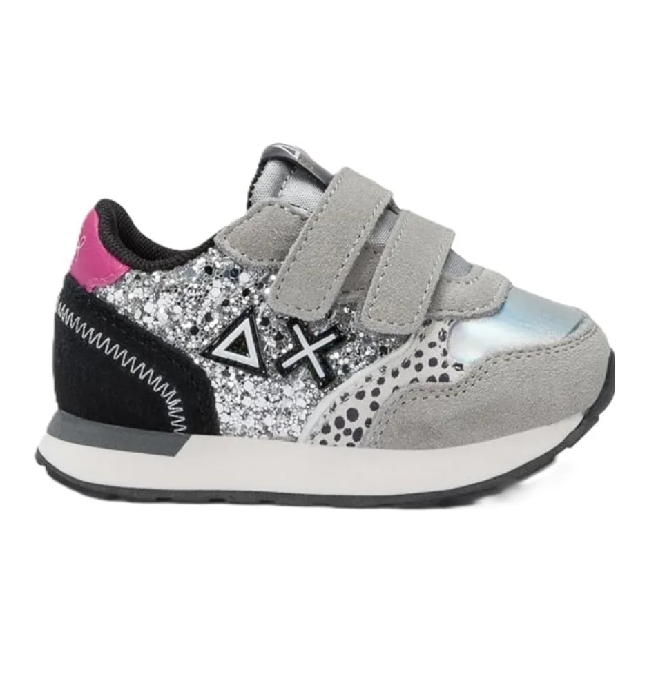 Sun68 Scarpe Girl's Ally Glitter First Step Grigio Argento Z45412F 44