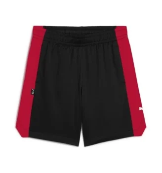 Puma Pantaloncini BAsketball Shot Blocker Kids Nero Rosso 630825-51