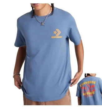 Converse T-shirt Chuck Taylor All Star Nature Center Lakeside Blu 10027346-A03