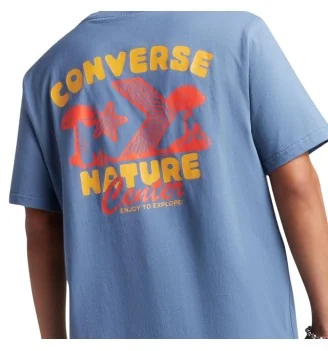 Converse T-shirt Chuck Taylor All Star Nature Center Lakeside Blu | Converse | 