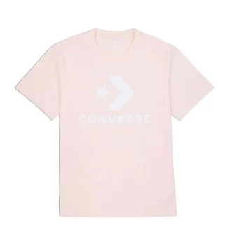 Converse T-shirt Chuck Taylor Chevron Go To Star Logo Standard Fit Pale Petal Rosa Chiaro 10025458-A38