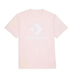 Converse T-shirt Chuck Taylor Chevron Go To Star Logo Standard Fit Pale Petal Rosa Chiaro 10025458-A38