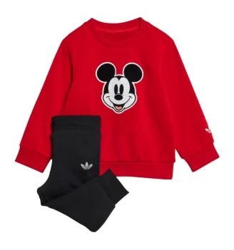 Adidas Tuta Disney Mickey Mouse Kids Rosso Nero JN7707