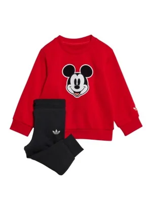 Adidas Tuta Disney Mickey Mouse Kids Rosso Nero JN7707