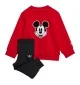 Adidas Tuta Disney Mickey Mouse Kids Rosso Nero JN7707