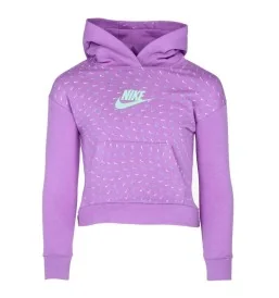 Nike Felpa Cappuccio Essentials Kids Viola 36J048-P85