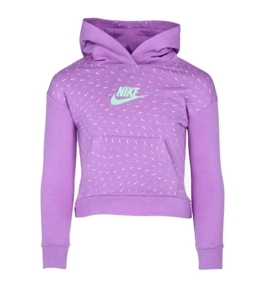 Nike Felpa Cappuccio Essentials Kids Viola 36J048-P85
