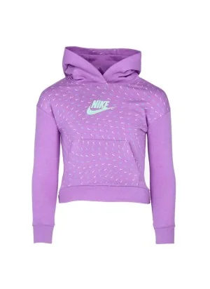 Nike Felpa Cappuccio Essentials Kids Viola 36J048-P85