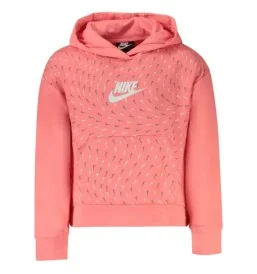 Nike Felpa Cappuccio Essentials Kids Rosa 36J048-A0Y