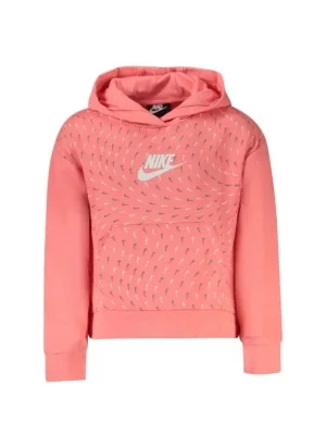 Nike Felpa Cappuccio Essentials Kids Rosa 36J048-A0Y