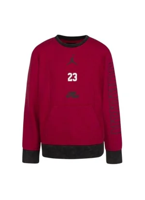 Jordan Felpa Elevated Classics Enzime Wash Kids Rosso 95B210-R78