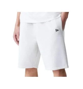 New Era Pantaloncini Essentials Oversize Bianco 60752364