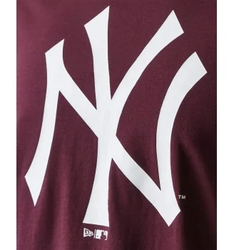 New Era T-shirt Mlb Regular New York Yankees Bordeaux | New Era | 