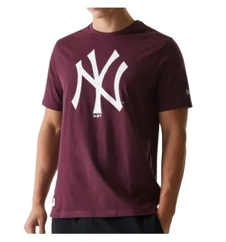 New Era T-shirt Mlb Regular New York Yankees Bordeaux 60590463