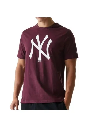 New Era T-shirt Mlb Regular New York Yankees Bordeaux 60590463