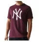 New Era T-shirt Mlb Regular New York Yankees Bordeaux 60590463