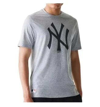 New Era T-shirt Mlb Regular New York Yankees Grigio 60590469