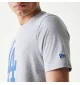 New Era T-shirt Mlb Regular Los Angeles Dodgers Grigio Blu | New Era | 