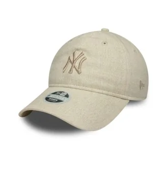 New Era Cappello 9twenty Linen New York Yankees W Beige 60667643