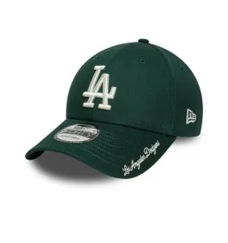 New Era Cappello Visor Script 9forty Los Angeles Dodgers Verde Scuro 60758994