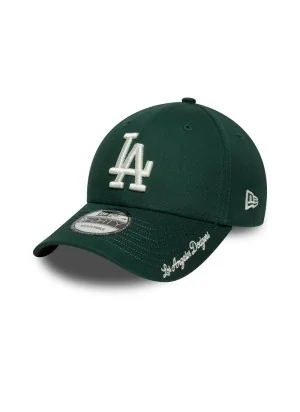 New Era Cappello Visor Script 9forty Los Angeles Dodgers Verde Scuro 60758994