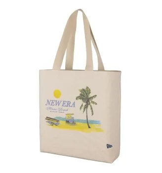 New Era Borsa Tote New Era Graphic Palm Tree Beach Avorio | New Era | 