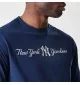 New Era T-Shirt Oversized Mlb Script New York Yankees Blu Navy | New Era | 