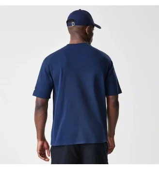 New Era T-Shirt Oversized Mlb Script New York Yankees Blu Navy | New Era | 
