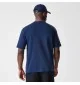 New Era T-Shirt Oversized Mlb Script New York Yankees Blu Navy | New Era | 
