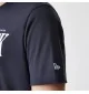 New Era T-Shirt Mlb Reg Script New York Yankees Blu Navy | New Era | 