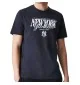 New Era T-Shirt Mlb Reg Script New York Yankees Blu Navy 60758702