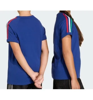 Adidas T-shirt 3 Stripes Kids Blu | Adidas | 