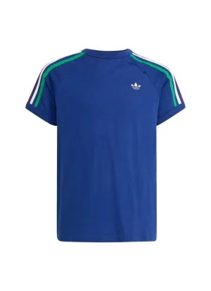 Adidas T-shirt 3 Stripes Kids Blu v