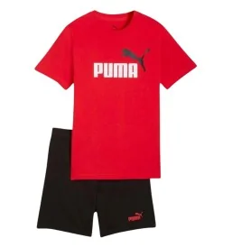 Puma Tuta Essential No. 1 Logo 2 Color Kids Rosso Nero 686298-11