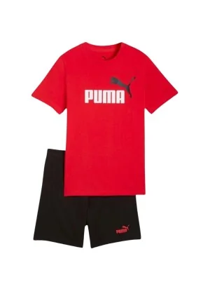 Puma Tuta Essential No. 1 Logo 2 Color Kids Rosso Nero 686298-11