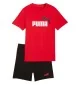 Puma Tuta Essential No. 1 Logo 2 Color Kids Rosso Nero 686298-11