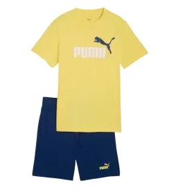 Puma Tuta Essential No. 1 Logo 2 Color Kids Giallo E Blu 686298-35