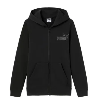 Puma Felpa Full Zip Essentials Rhinestone Girls Nero 693854-01