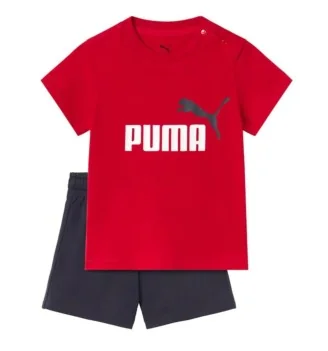 Puma Tuta Minicats Essentials Inf Rosso Nero 686285-11