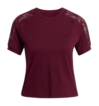 Adidas T-shirt Lace Cali W Rosso Marrone