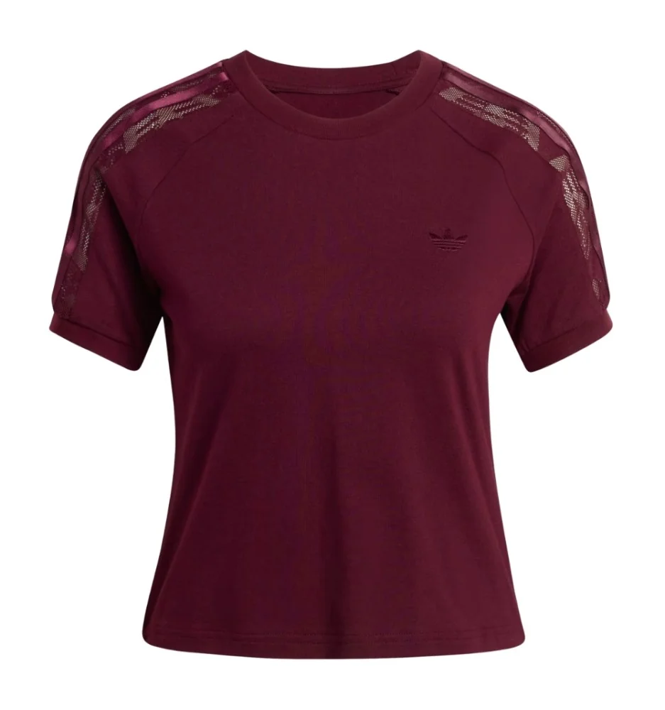 Adidas T-shirt Lace Cali W Rosso Marrone