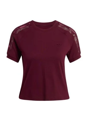 Adidas T-shirt Lace Cali W Rosso Marrone