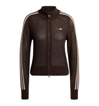 Adidas Giacca Crochet Uncinetto Firebird W Marrone KE0202