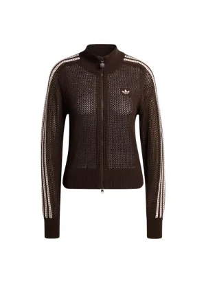 Adidas Giacca Crochet Uncinetto Firebird W Marrone KE0202