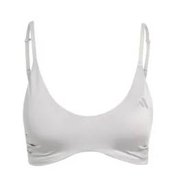 Adidas Reggiseno Optime Essentials Workout Shine Light Support Bra Grigio KF4604