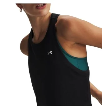 Under Armour Canotta Crop Mesh Tech Sport Nero | Under Armour | 